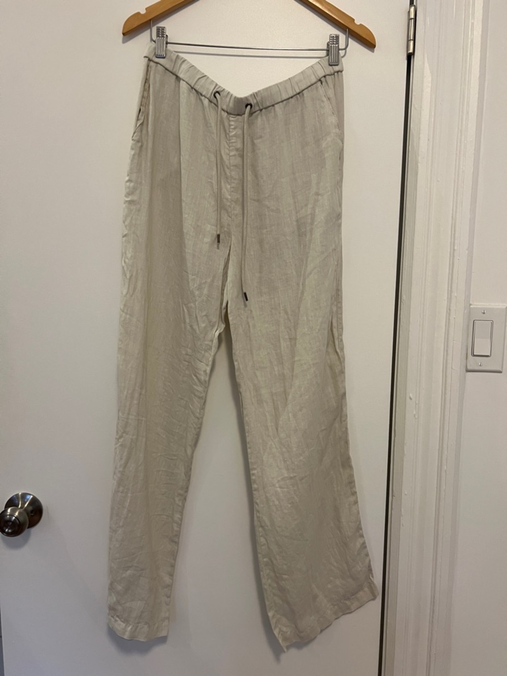 JAMES PERSE Women's Lightweight Drawstring Linen Pants